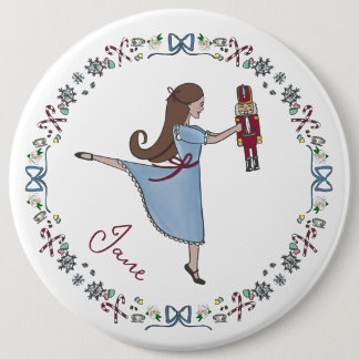 Badge Rond 15,2 Cm Casse-Noisette Classique de Noël Ballet