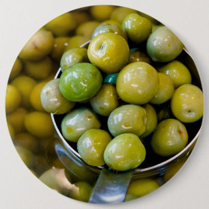 Badge Rond 15,2 Cm Castelvetrano Olives vertes douces