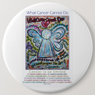 Badge Rond 15,2 Cm Ce que le cancer ne peut pas faire Poem Pins ou Bo