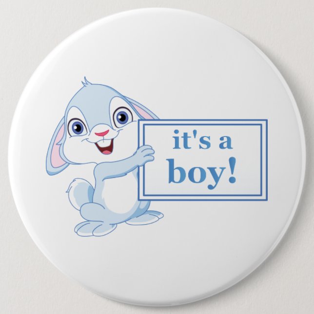 Badge Rond 15,2 Cm C'est un garçon (Devant)