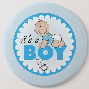 Badge Rond 15,2 Cm C'est un garçon