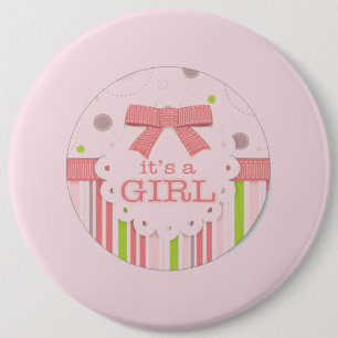 Badge Rond 15,2 Cm C'est une fille