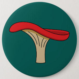 Badge Rond 15,2 Cm Champignons rouges caricaturés