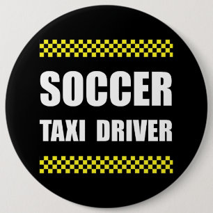 Badge Rond 15,2 Cm Chauffeur de taxi du football