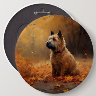 Badge Rond 15,2 Cm Chesapeake Bay Terrier en congé d'automne