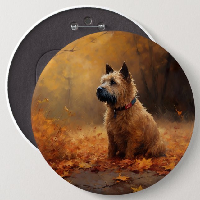Badge Rond 15,2 Cm Chesapeake Bay Terrier en congé d'automne (Devant & derrière)