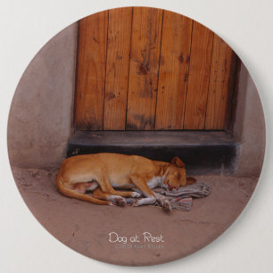 Badge Rond 15,2 Cm Chien au repos