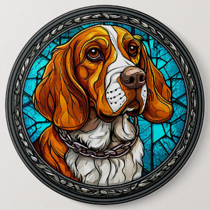 Badge Rond 15,2 Cm Chien Beagle mignon