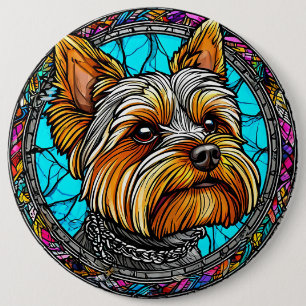 Badge Rond 15,2 Cm Chien Mignon