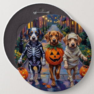 Badge Rond 15,2 Cm Chiens d'Azawakh Trick ou traitement des costumes 