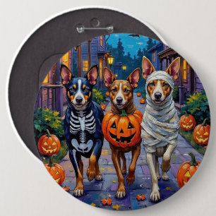 Badge Rond 15,2 Cm Chiens de berger australiens demandant des friandi