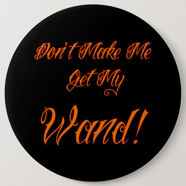 Badge Rond 15,2 Cm Citation de cuisine d'Halloween (Devant)