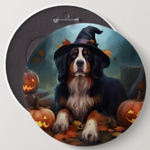 Badge Rond 15,2 Cm Citrouilles d'Halloween effrayantes de montagne be