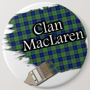 Badge Rond 15,2 Cm Clan MacLaren Peinture Tartan