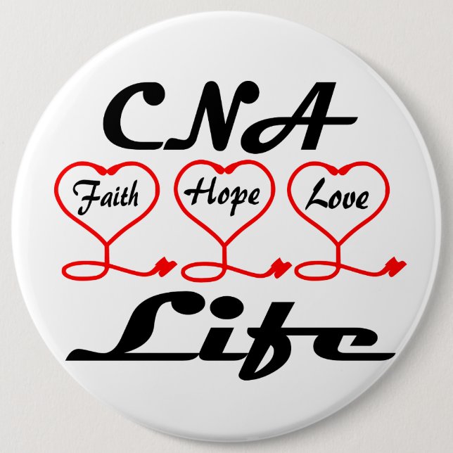 Badge Rond 15,2 Cm CNA Hope Love Faith (Devant)