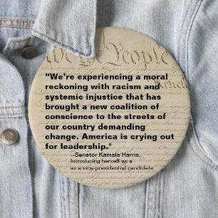 Badge Rond 15,2 Cm Coalition pour la conscience Nous le peuple Kamala