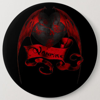 Badge Rond 15,2 Cm Coeur de vampire