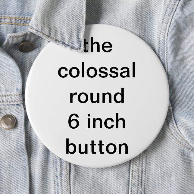 Badge Rond 15,2 Cm colossal rond de six pouces (En situation)