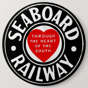 Badge Rond 15,2 Cm Compagnie aérienne de littoral logo ferroviaire d