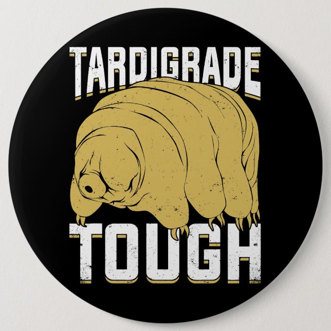 Badge Rond 15,2 Cm Conception d'ours d'eau dure Tardigrade pour micro (Devant)