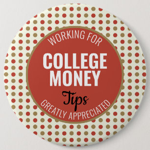 Badge Rond 15,2 Cm Conseils Pois rouges appréciés   Financement unive