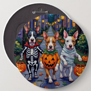 Badge Rond 15,2 Cm Costumes de Bull Terrier pour Halloween et Trick-o