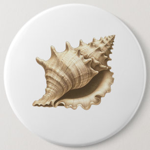 Badge Rond 15,2 Cm Coteau/plage/coquillage nautique