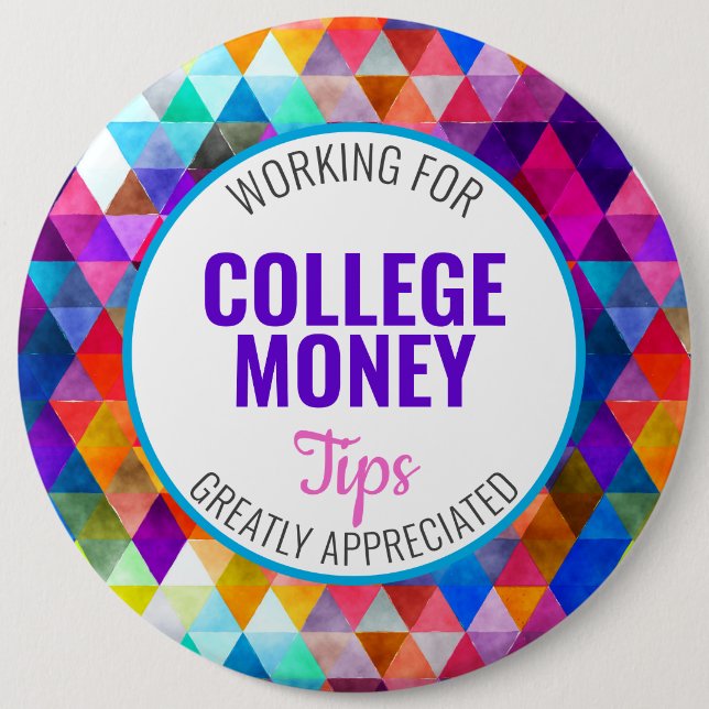 Badge Rond 15,2 Cm Couleur multiple | Conseils appréciés | Financemen (Devant)