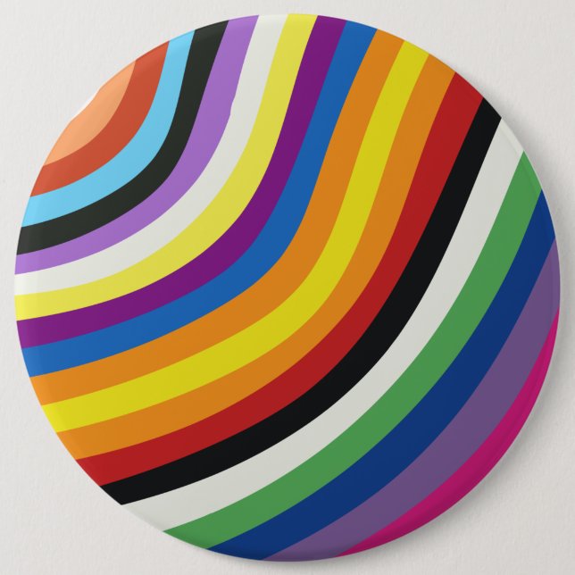 Badge Rond 15,2 Cm Couleurs du drapeau de fierté (Devant)