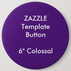 Badge Rond 15,2 Cm Coutume 6" modèle vide de Pin de bouton rond