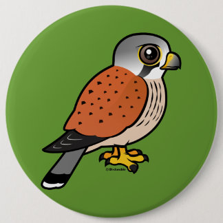 Badge Rond 15,2 Cm Crécerelle commune