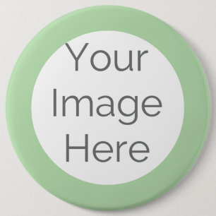 Badge Rond 15,2 Cm créer votre propre photo verte de sauge personnali