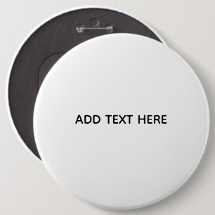Badge Rond 15,2 Cm Créez votre propre blanc