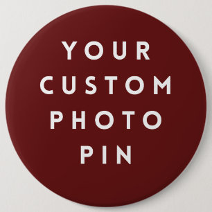 Badge Rond 15,2 Cm Créez Votre Propre Épinglette Photo Personnalisée