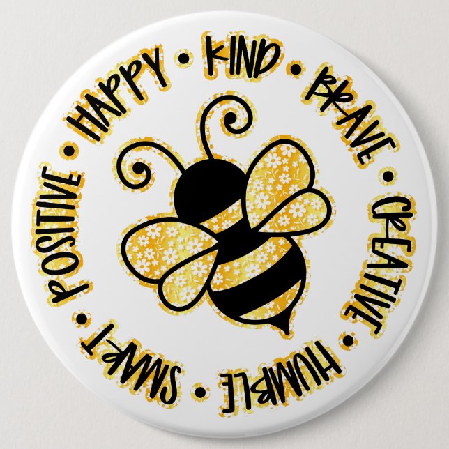 Badge Rond 15,2 Cm Créez votre propre texte et votre propre design :  (Devant)