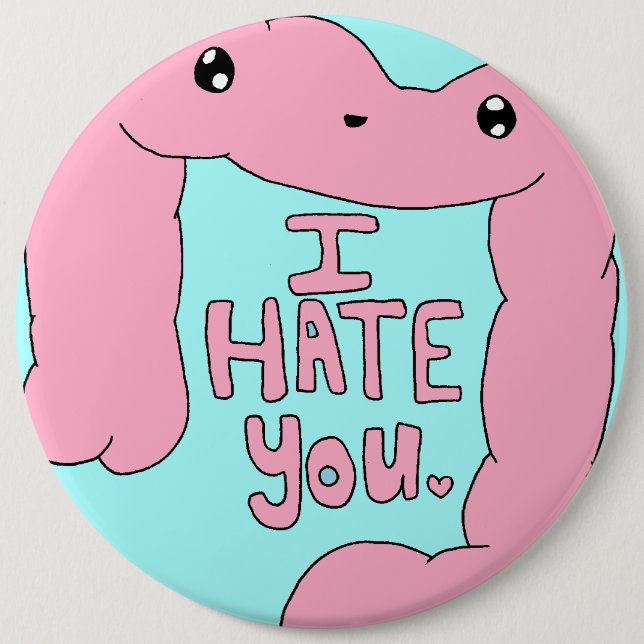 Badge Rond 15,2 Cm Crohn et bouton heureux de deux points de colite (Devant)