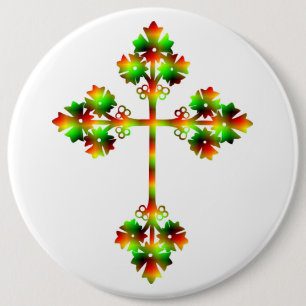 BADGE ROND 15,2 CM CROIX DE FANCY