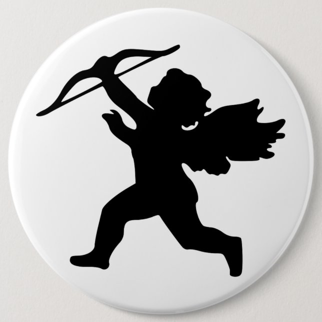 BADGE ROND 15,2 CM CUPID (Devant)