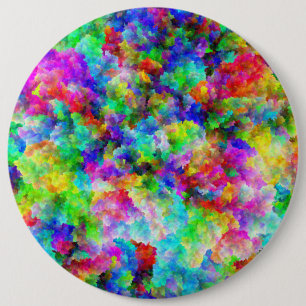 Badge Rond 15,2 Cm Cute texture de poitrine colorée abstraite