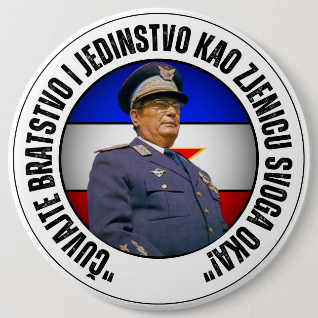 Badge Rond 15,2 Cm Čuvajmo bratstvo i jedinstvo kao zjenicu svoga oka (Devant)