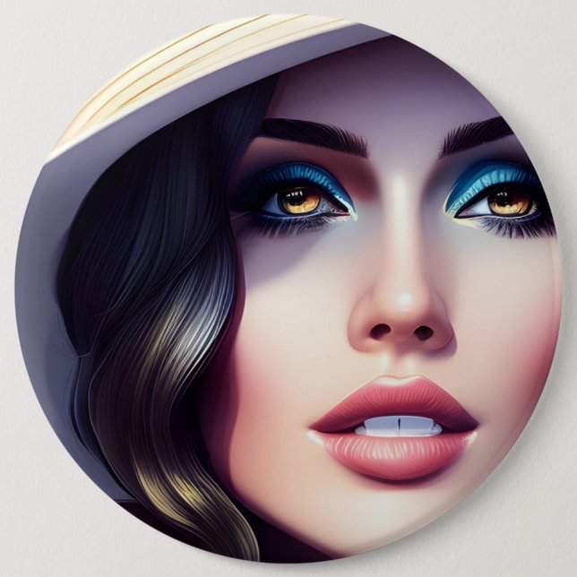 BADGE ROND 15,2 CM DAMA (Devant)