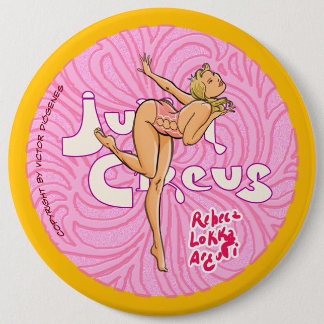 Badge Rond 15,2 Cm Danseur de style libre (Devant)
