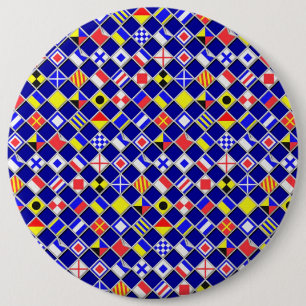 Badge Rond 15,2 Cm Décor de l'effet 3D À damiers dalles de drapeau na