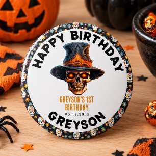 Badge Rond 15,2 Cm Déguisement d'Halloween pour enfants en forme de c