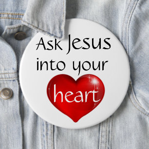 Badge Rond 15,2 Cm Demander à Jésus