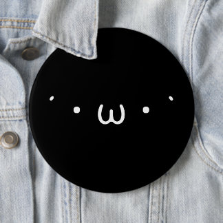 Badge Rond 15,2 Cm "Denko" (NOIR)