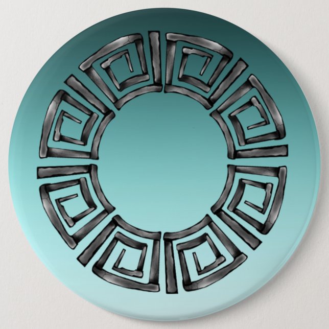 Badge Rond 15,2 Cm Design grec (Devant)