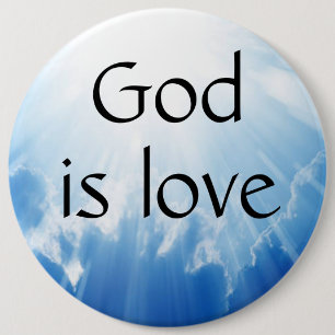 Badge Rond 15,2 Cm Dieu est amour