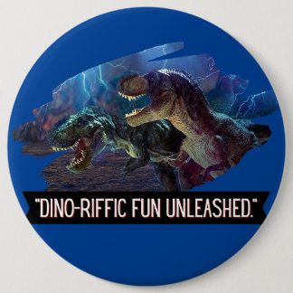 Badge Rond 15,2 Cm dino - formidable fondu