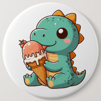 Dino mignonne de glace mangeur